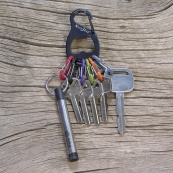 KEY RACK W/BOTTLE OPENER STAINLS