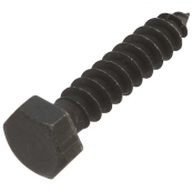 214-130 5/16X1.5 BLK LAG SCR 6PK