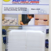 HS1840WH 40PK.1/8" WHITE HANDI-
SHIM PLASTIC