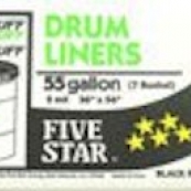 5* 2MIL 55GL BLK DRUM LINER 20