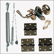 DELUXE BRASS SCREEN DOOR HDWE
KIT
FOR SCREEN/COMBO DOOR