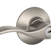 F51VACC619 ENTRY LEVER SATIN NKL