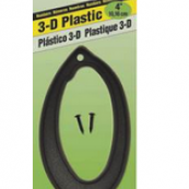 4IN BLK PLASTIC #0