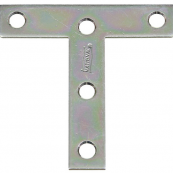113-704 3X3 T PLATE ZINC