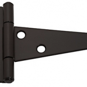 129-007 4" HD TEE HINGE BLK     
