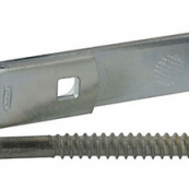 130-005 HINGE HK & STRAP 6' ZN