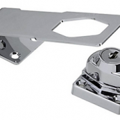 183-780 KEYED HASP LOCK 4.5'CHR 
