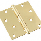 195-693 HINGE 4X4' SQ COR BRASS