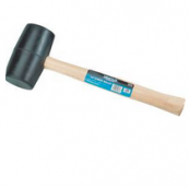 MALLET RUBBER WOOD HANDLE 16OZ