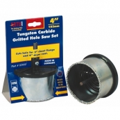 02932 GRITTED HLSAW 4IN W/MNDRL   NSG