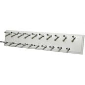 EASY TRACK WHT TIE RACK