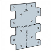 LTP4Z FLAT ANGLE 3INX4-1/4
(CASE/200)