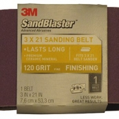 9191 3X21 PURPLE 120 SAND BELT