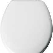 44EC-000 RND WHITE TOILET SEAT