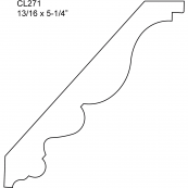 11/16 X 5-1/4 MDF CROWN