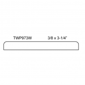 3-1/4" FLAT MULLION / TWP-973WP 
"F.J.", PINE