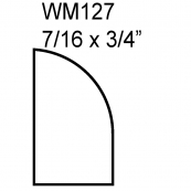 7/16"X11/16" SMALL PREFINISHED  
SANITARY SHOE / WM-127PA
