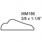 1-1/8" PANEL MOULD / WM-186A    
"A" GRADE, PINE