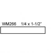 1-1/2" LATTICE STRIP / WM-266A  
"A" GRADE,  1/4"Thick PINE