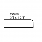 1-3/8" OAK SANITARY STOP / 7'   
"A" GRADE, RED OAK PRICED AT 7'
LONG ONLY *WEABER #876WE