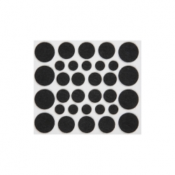 237-081 FELT PAD ASSORTED BLACK 
