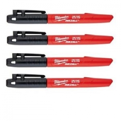 48-22-3104 BLACK MARKER FINE 4PK