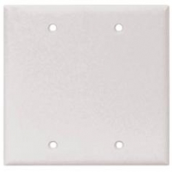 2137W-BOX WHT BLANK PLATE 2G