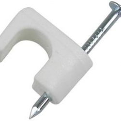 PSW-1650T COAX STAPLE WHT 25PK