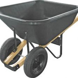 33636 8CUFT 2-WHEEL WHEELBARROW
BLACK POLY TRAY