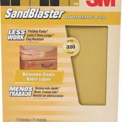 20320SS GOLD 320 SANDPAPER 3/PK