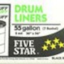 5* 2MIL 55GL BLK DRUM LINER 20