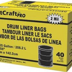 55040 55GAL 2M DRUM LINER BLACK