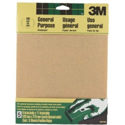 9001 9X11 FINE A/O SANDPAPER 5PK