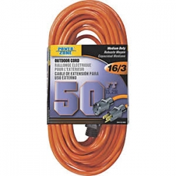 OR501630 EXT CORD 16/3X50FT ORNG