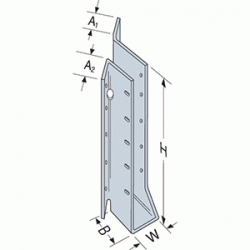 SUL210-2Z (2)2X10 45DEG LFT HNGR
(CASE/25)