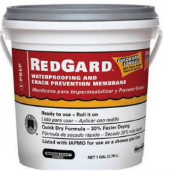 LQWAF1-2 REDGARD WATERPROOFR GAL
ELASTOMERC-USE UNDR CERAMIC TILE
AND STONE FLOORS-APPROVED AS 
SHOWER PAN LINER