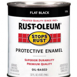 7776502 QT RUSTOLEUM FLAT BLACK