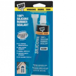 00753 2.8OZ CLEAR WINDOW & DOOR
100% SILICONE SEALANT