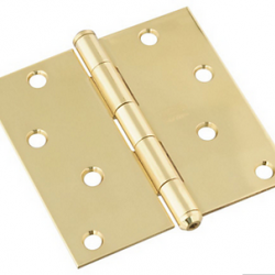 195-693 HINGE 4X4' SQ COR BRASS
