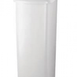 284802 WHT SLIM WASTEBASKT 45QT