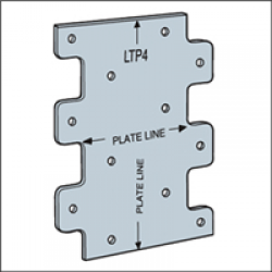 LTP4Z FLAT ANGLE 3INX4-1/4
(CASE/200)