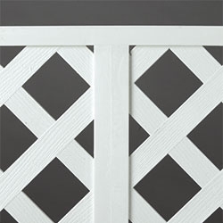 8' WHT POLY LATTICE DIVIDER (FITS 1/4