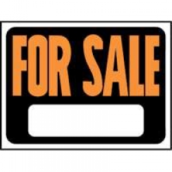 3006  9X12 PLASTIC SIGN FOR SALE